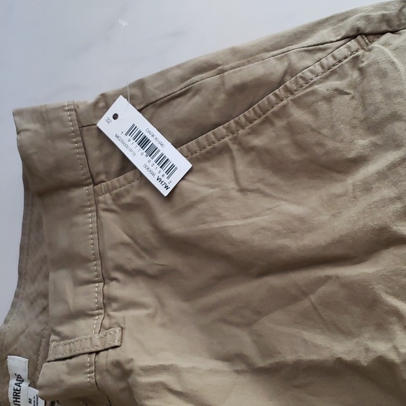 Goodthreads Slim-Fit 9" Flat-Front Comfort Stretch Chino Short Dark Khaki 32W - Picture 4 of 7